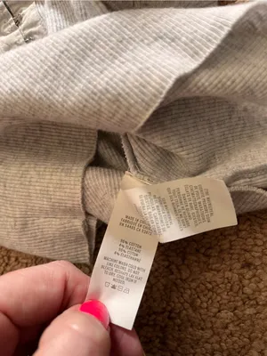 AERIE Ribbed Gray Cotton Tank Top Women’s Sz XS EUC thumbnail 4
