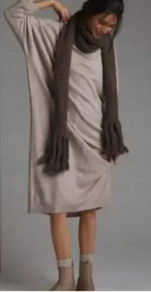 Saturday Sunday Anthropologie Oversized Midi Sweater Dress S Cozy Knit Lounge thumbnail 1