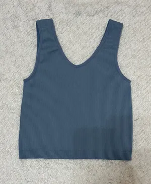 Ribbed Tank Blue thumbnail 1