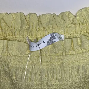 Altar’d State | NWT Yellow Mila Smocked Floral Embroidery Tank Top | Medium thumbnail 7