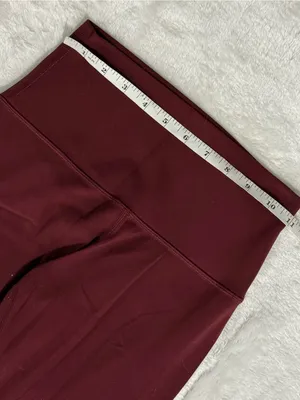 Lululemon High Rise Leggings Burgundy Maroon Yoga Pants Size 4 thumbnail 10