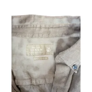 Abercrombie & Fitch The A&F Linen Collection Shirt Sage Green Button Down M‎ thumbnail 3