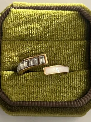 Classic Design Stainless Steel Golden w/ Modern Design Adjustable Ring S 6-9 thumbnail 1