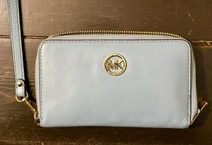 Michael Kors Light Blue Wristlet thumbnail 1