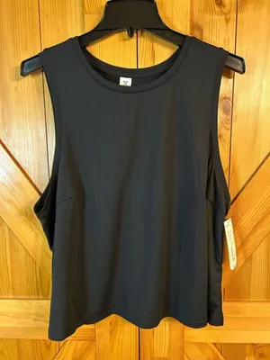 Xersion Quick Dri Tank Top Black Womans Size 0X nwt (0249) thumbnail 1