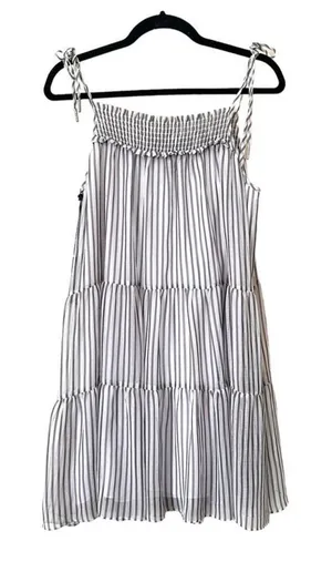 SAYLOR‎ Kimi Crinkle Stripe Mini Dress NWT medium thumbnail 1
