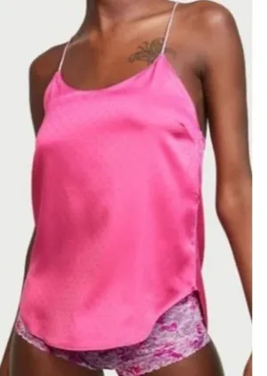 Victoria’s Secret Racerback Camisole Top Popping Pink Womens Size Xlarge thumbnail 1