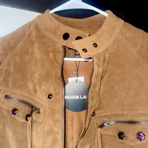 Rehab Lab - Suede Wheat Utility Jacket – Size Large NWT thumbnail 10