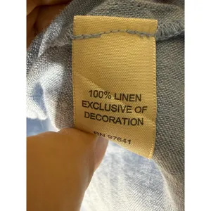 J. Jill Women XL Blue 100% Linen Pintuck Lace Trim Short Sleeve Button Down Top thumbnail 5