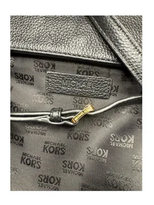 Michael Kors ✿ Hamilton Crossbody Handbag Bag ✿ Black Leather ✿ Gold Hardware ✿ thumbnail 13