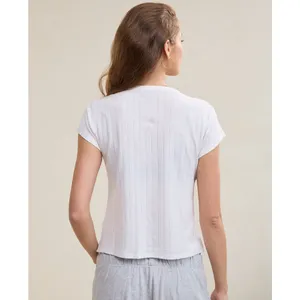 Aerie Knit Baby Tee in White Size XL thumbnail 2