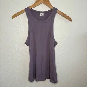 Aritzia Sunday Best Purple Ribbed Tank Top‎ Small S thumbnail 2