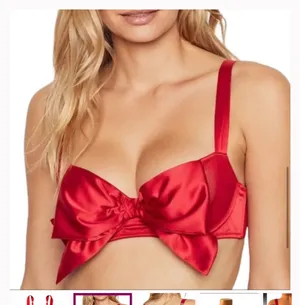 Victoria's Secret Bow Bra Red thumbnail 2