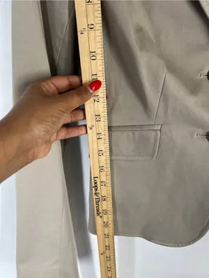 The‎ Limited Tan Stretch Cotton Fitted Blazer Size 2 thumbnail 10