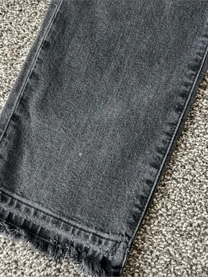 PAIGE Sarah Straight Ankle Raw Hem Jeans thumbnail 7