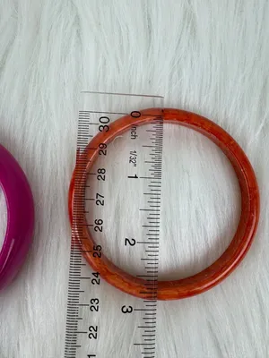 Y2K Lot of 6 Chunky Acrylic Stackable Bangle Bracelets Multi-Color Boho Chunky thumbnail 10
