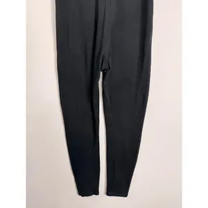 Vuori Women Black Heather Scoop Neck Activewear Jumpsuit Tank Bodysuit Full Leg thumbnail 4