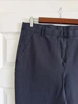 Quince Ultra Stretch Ponte Straight Leg Pants Navy XL Tall Pull-On Career thumbnail 3
