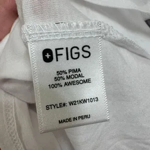 FIGS I am a nurse White Black Graphic Long Sleeve Underscrub Shirt Large NWT thumbnail 5