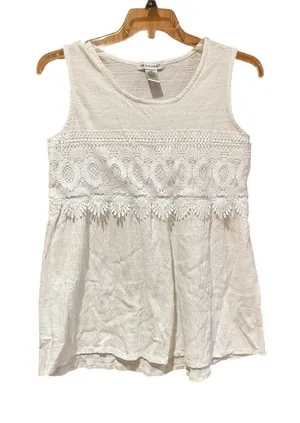 99 Jane Street White Lace Tank Top Women's thumbnail 1