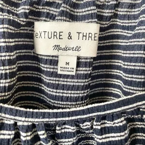 Madewell Texture and Thread striped peasant top thumbnail 9