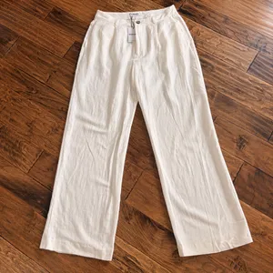 Showpo white linen pants thumbnail 2