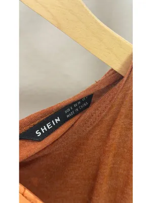 Size M Rust Maxi Dress with Stretch Waist & Statement Belt thumbnail 3