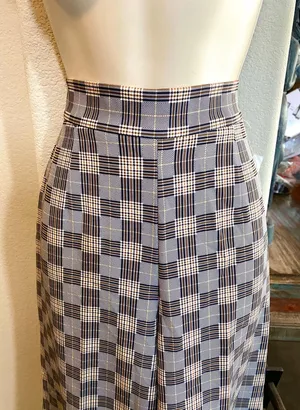 Lena Gabrielle NWT high waisted plaid palazzo pants. Sz 2 thumbnail 5