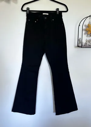 Levi’s 726 Black Flare Denim Jeans thumbnail 1