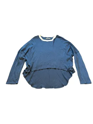 We The Free x Free People Jayson Ringer Tee Waffle Knit Thermal Top Oversize thumbnail 2