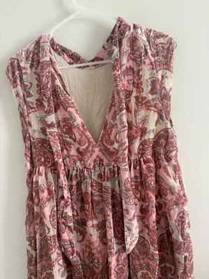 Free People All the Time Paisley Velvet Floral Mini Dress Small thumbnail 10