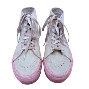 Vans Women's Sk8 Hi Tapered Sneakers Cream & Pink Size Men's 7.5 Women's 9 thumbnail 3