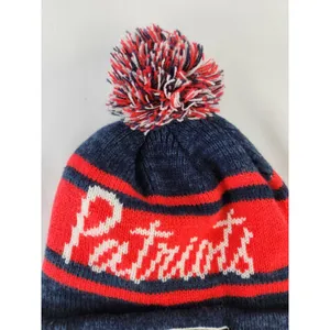 Womens New England‎ Patriots Knit Pom Winter Hat NFL Football Embroidered Patch thumbnail 5