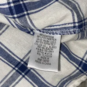 Umgee blue plaid floral embroidered dress size small thumbnail 10