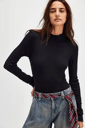 We The Free People Sara Pointelle Turtleneck Stretchy Modal Medium thumbnail 7