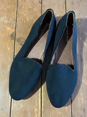 Donald Pliner Black Leather Loafer thumbnail 1