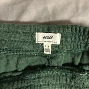 Aerie Forest Green Knit Shorts Size M thumbnail 2