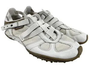 Vintage Diesel Moslette Sneakers Y2K Athletic Adjustable Strap Leather White 8.5 thumbnail 1