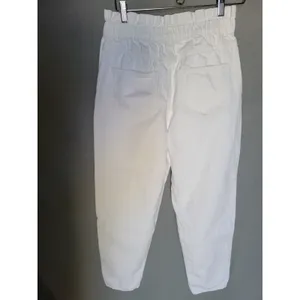 Zara Women's White Ankle Jeans High-Waisted Elastic Waist, Size S thumbnail 4