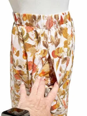 Petal & Pup Maxi Skirt Size 6 Orange Cotton Floral A-Line Garden Party Pockets thumbnail 3