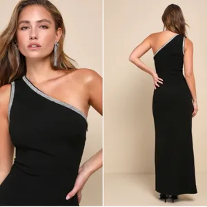 LULU's Sexy Rhinestone Prom Wedding Modern Chic HOlidays Mermaid Maxi Dress thumbnail 5