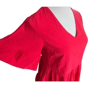 NWT Womens Fancyinn Red Flutter Sleeve Dress - Sz XS - Read Description thumbnail 3