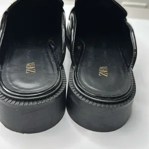 Zara Buckle Loafer Mules thumbnail 3
