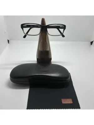 Ray-Ban Rectangular Black and Clear Prescription Glasses Frames with Case thumbnail 11