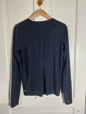Lululemon Runbeam Long Sleeve Black Size 8 W3A51S thumbnail 7