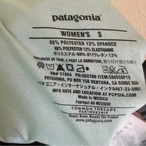 Patagonia Green Mint Abstract Print Athletic Dress Womens S Mini Gorpcore Hiking thumbnail 7