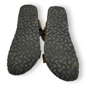 Birkenstock Birki's Sandals Sz 38‎ 7 5 Copper Bronze Snakeskin Print Shoes thumbnail 5