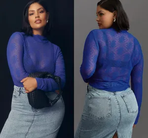 NWT $68 By Sapphire Pullover Sheer Lace Turtleneck XS thumbnail 2
