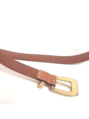 Fossil Patchwork Leather Belt - size Medium,Brown Blue Red BOHO western thumbnail 4
