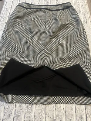 White House Black Market Black and White‎ Glen Plaid Pencil Skirt thumbnail 6